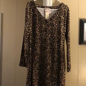 Leopard print dress
